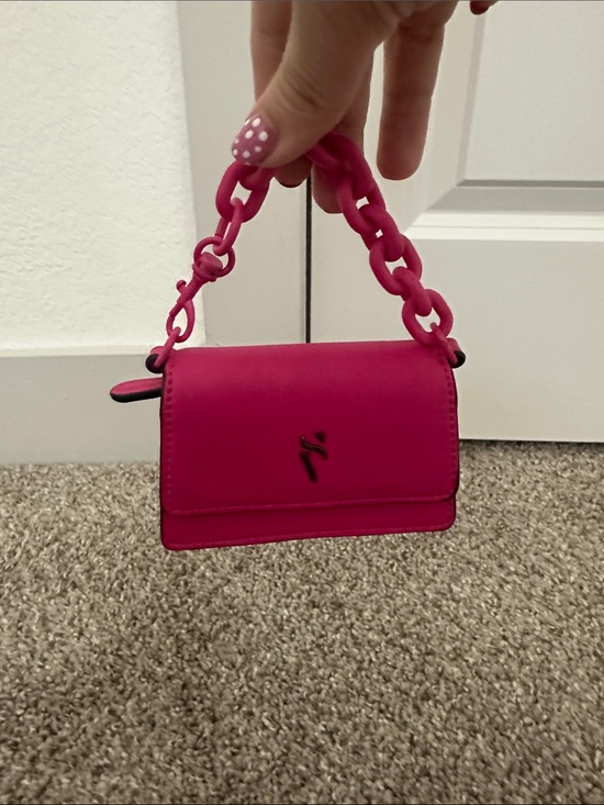 Simply Vera Vera Wang Handbags - Simply Vera Vera Wang Hot Pink Mini Chain card holder